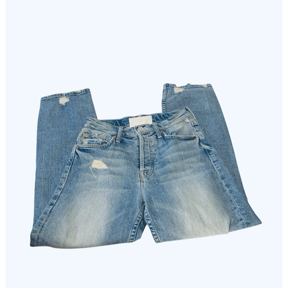 Mother Superior The Tomcat Distressed Straight Leg Jeans In The Confession 24 - Picture 8 of 14